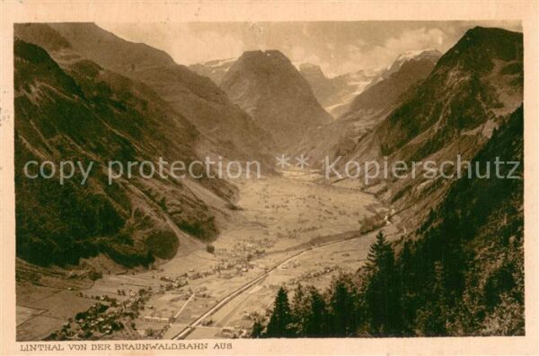 Linthal  GL Blick von der Braunwaldbahn