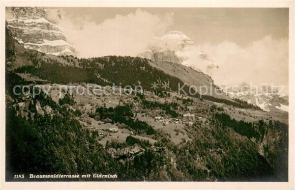 Braunwald GL Braunwaldterrasse mit Glärnisch