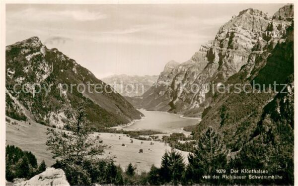 Kloenthalsee Blick von der Richisauer Schwammhöhe