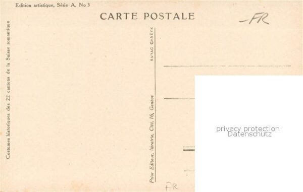 Fribourg FR Costumes Suisses 1830 – Bild 2