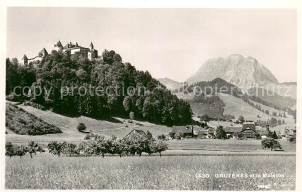Gruyeres  Gruyere FR et le Moleson