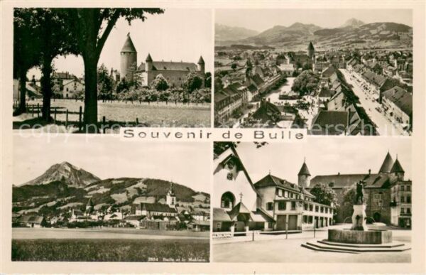 Bulle FR Chateau Panorama Brunnen