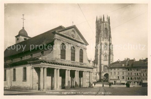 Fribourg FR Eglise ND et Cathedrale St Nicolas