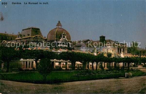 Geneve GE Le Kursaal la nuit