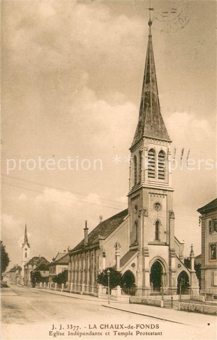 La Chaux-de-Fonds NE Eglise Independante et Temple Protestan