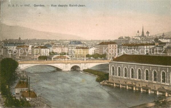 Geneve GE Vue depuis Saint Jean