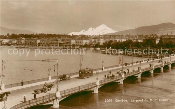 Geneve GE Le pont du Mont Blanc