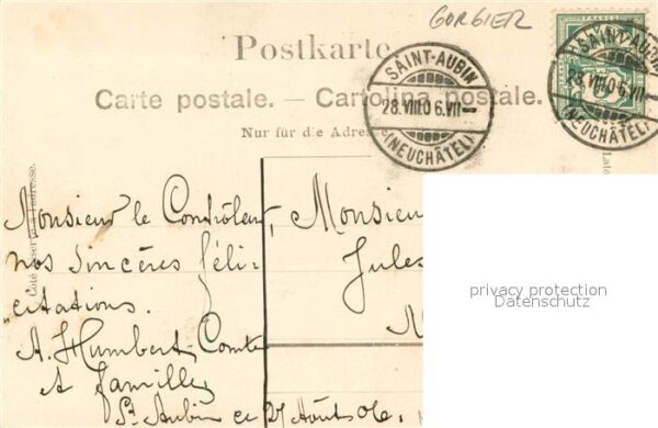 Gorgier NE Entree du Chateau de Gorgier – Bild 2
