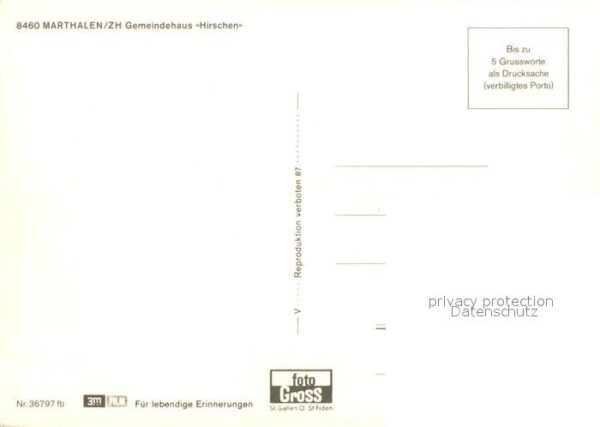 Marthalen ZH Gemeindehaus Hirschen – Bild 2