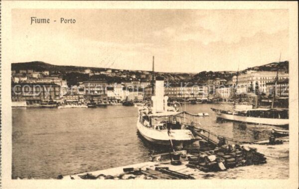 Fiume Rijeka Hafen Dampfer