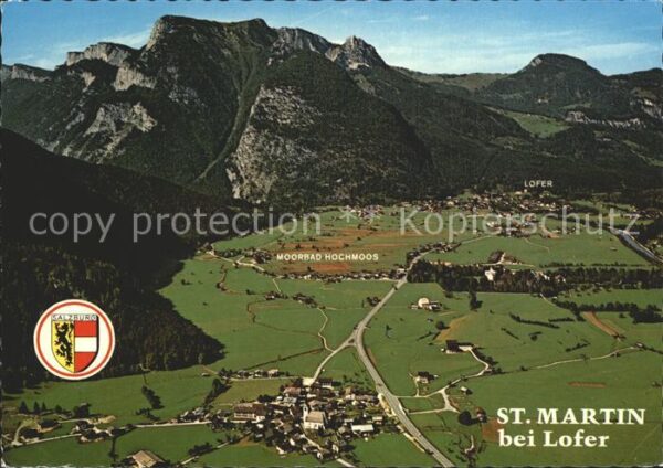 St Martin Lofer Fliegeraufnahme Moorbad Hochmoos