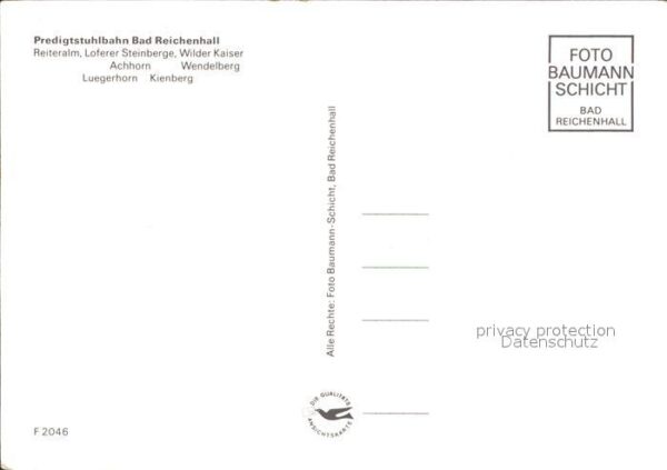 Bad Reichenhall Predigtstuhlbahn Reiteralm Loferer Stei – Bild 2