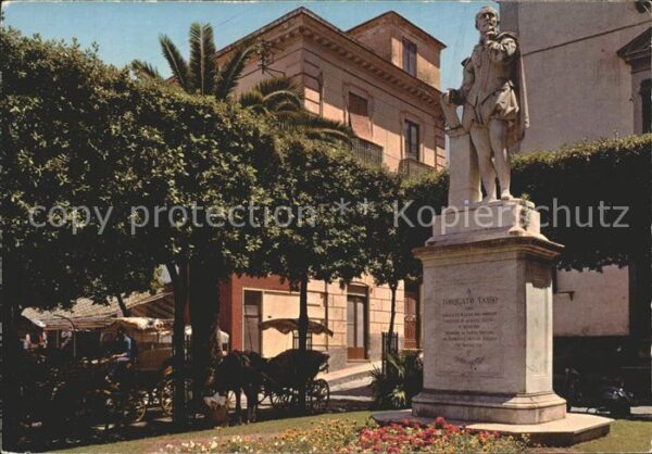 Sorrento Campania Denkmal Torquato Tasso