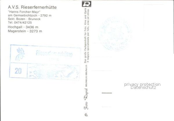 Bruneck A.V.S. Rieserfernerhütte – Bild 2