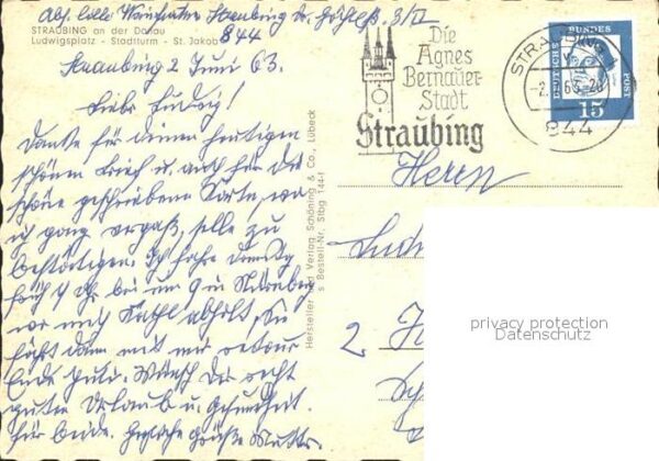 Straubing Ludwigsplatz Stadtturm St. Jakob – Bild 2