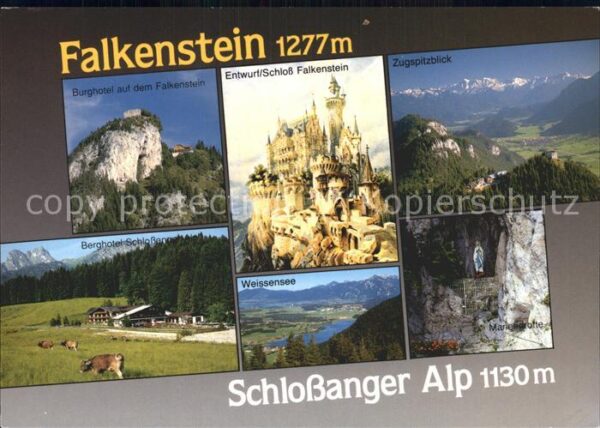 Falkenstein Allgaeu Burghotel Entwurf Schloss Zugspitzblick