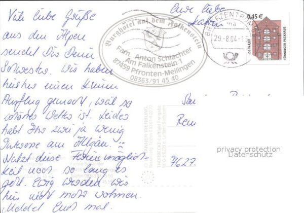 Falkenstein Allgaeu Burghotel Entwurf Schloss Zugspitzblick – Bild 2