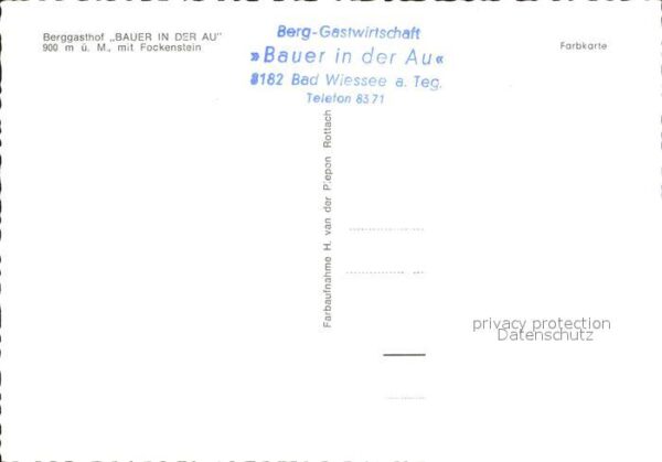 Bad Wiessee Berggasthof Bauer in der Au Fockenstein – Bild 2