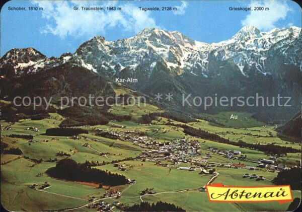 Abtenau Fliegeraufnahme Schober Kar-Alm Griesko