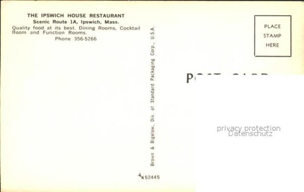 Ipswich Massachusetts Ipswicch House Restaurant – Bild 2