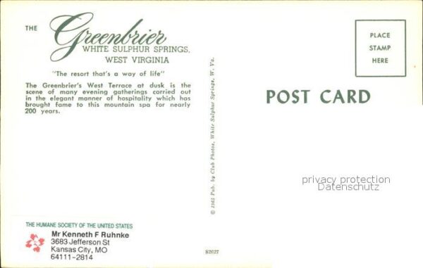 West Virginia US-State Greenbrier White Sulphur Springs – Bild 2