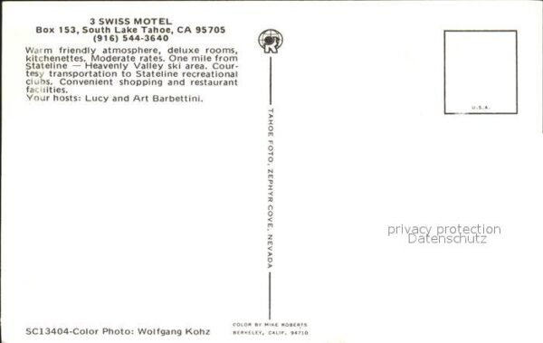 South Lake Tahoe Swiss Motel – Bild 2