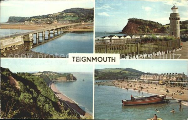 Teignmouth Teignbridge Strand Brücke Leuchtturm
