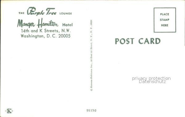 Washington DC Manger Hamilton Hotel – Bild 2