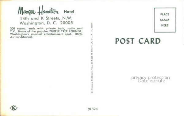 Washington DC Manger Hamilton Hotel – Bild 2