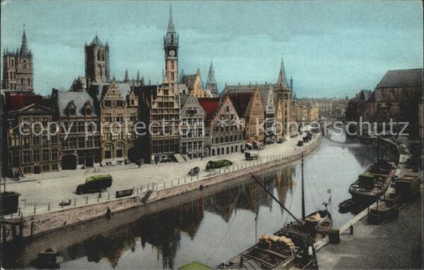 Gent Gand Flandre Quai aux Herbes