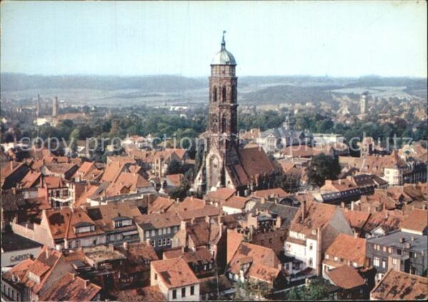 Goettingen Niedersachsen Fliegeraufnahme mit Kirche