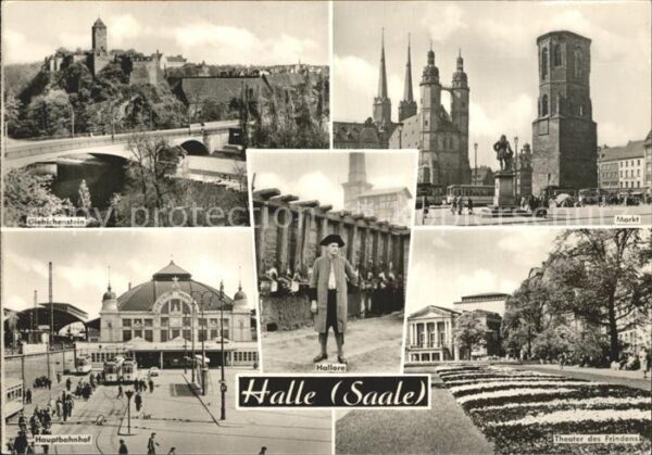 Halle Saale Markt Hauptbahnhof Giebichenstein Theat