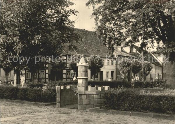 Ubigau Herzberg Harz Stadtwappenbrunnen am Marktplatz