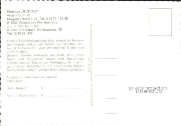Velden Woerthersee Pension Rudolf – Bild 2