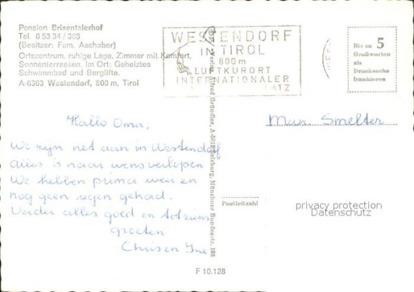 Westendorf Tirol Pension Brixentalerhof – Bild 2