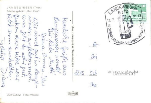 Langewiesen Erholungsheim Karl Zink – Bild 2