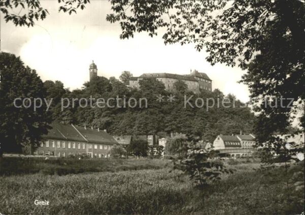 Greiz Thueringen mit Burg