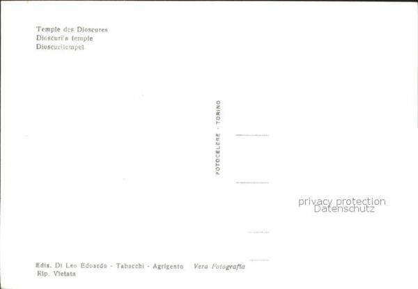 Agrigento Tempio dei Dioscuri – Bild 2