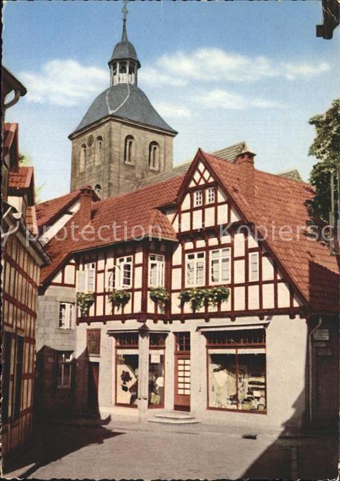 Tecklenburg Ortspartie mit Kirchturm
