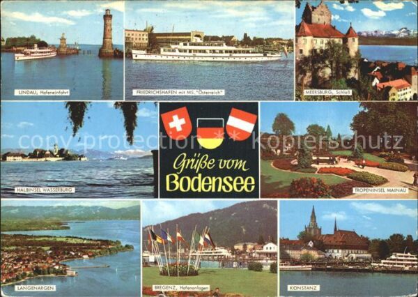 Lindau Bodensee Hafeneinfahrt Friedrichshafen MS Österr