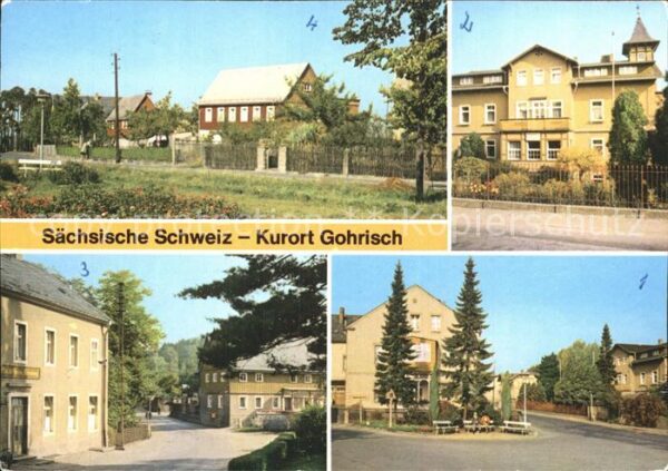 Gohrisch Dorfplatz Kurheim FDGB Heim Erholung Te