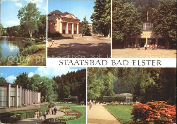 Bad Elster Gondelteich Kurtheater Marienquelle Wan