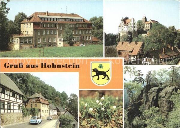 Hohnstein Saechsische Schweiz FDGB Erholungsheim Hermann Duncker Burg