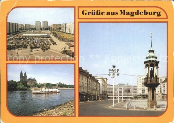 Magdeburg Festplatz Neustädter See Dom Magdeburge