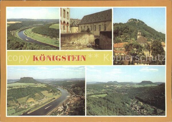 Koenigstein Saechsische Schweiz Elbepanorama Festungsaufgang Festung Kö