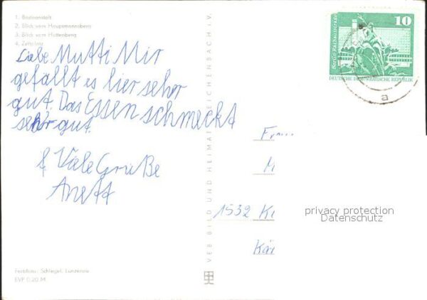 Feldberg Mecklenburg Badeanstalt Blick vom Hauptmanns und Hü – Bild 2
