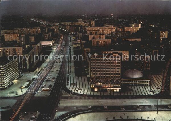 Berlin Karl Marx Alle Blick vom Fernsehturm be
