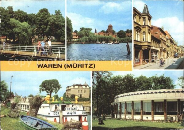 Waren Mueritz Kietzbrücke Altstadtblick Lange Str MS