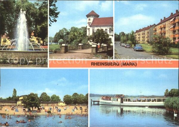 Rheinsberg Springbrunnen Schloss Joliot Curie Str