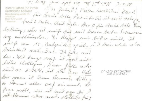 Rathen Saechsische Schweiz Elbe Dampferanlegestelle Amselsee Mönch – Bild 2